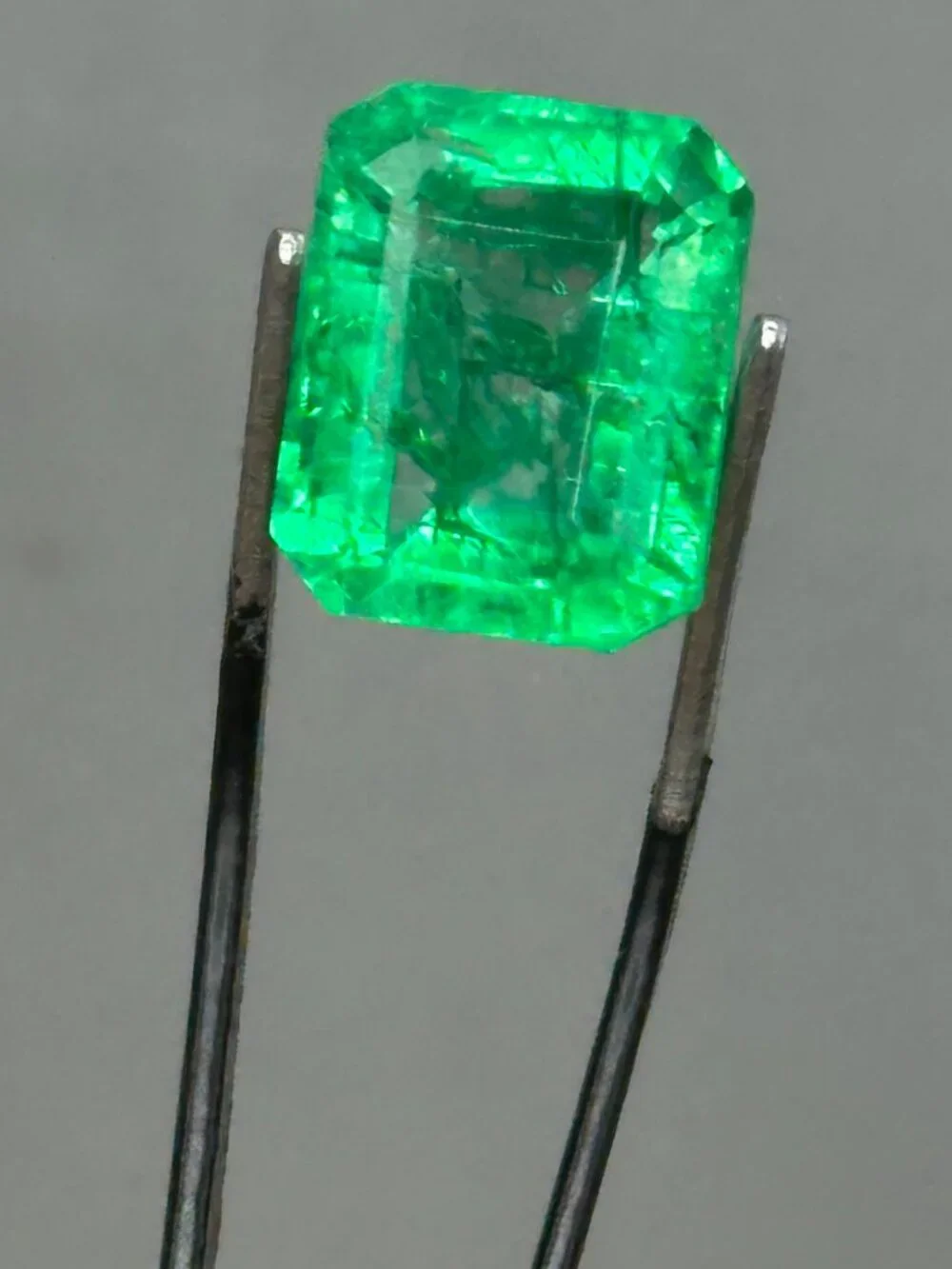 Certified Emerald Cut Emerald *enhanced*